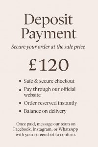 Deposit Payment £120